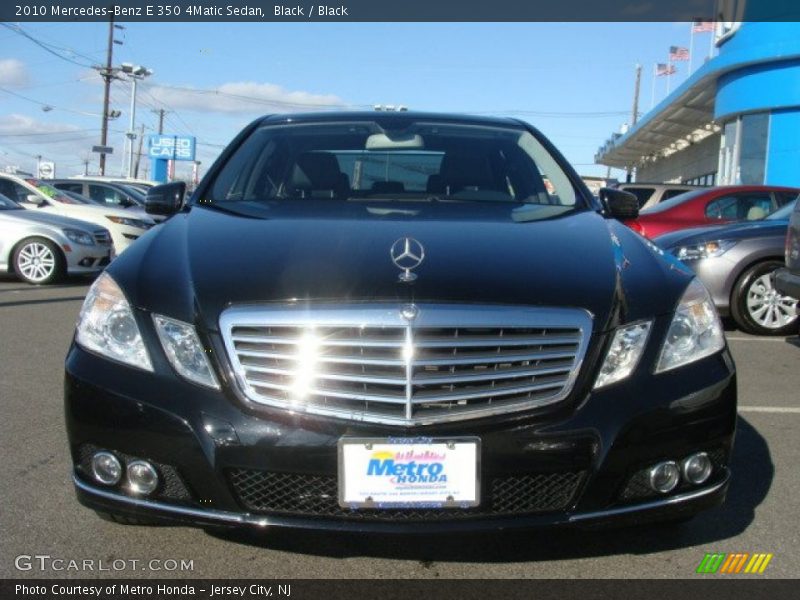 Black / Black 2010 Mercedes-Benz E 350 4Matic Sedan