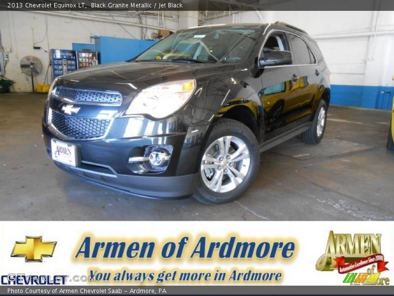 Black Granite Metallic / Jet Black 2013 Chevrolet Equinox LT