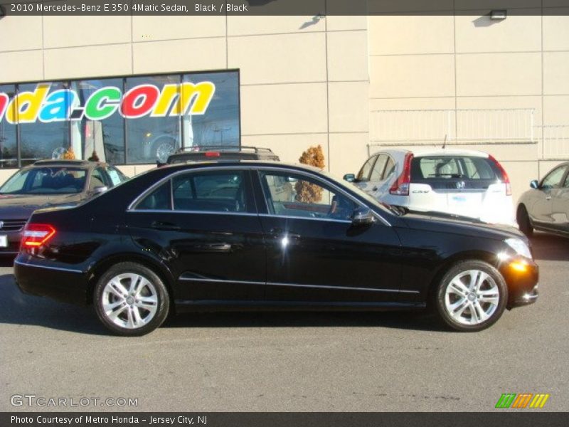 Black / Black 2010 Mercedes-Benz E 350 4Matic Sedan
