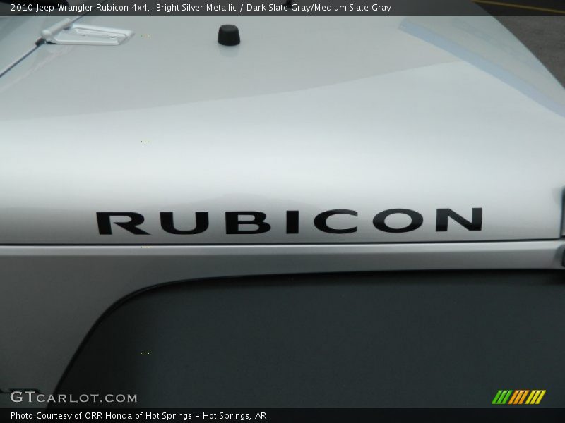 Bright Silver Metallic / Dark Slate Gray/Medium Slate Gray 2010 Jeep Wrangler Rubicon 4x4