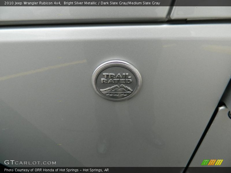 Bright Silver Metallic / Dark Slate Gray/Medium Slate Gray 2010 Jeep Wrangler Rubicon 4x4