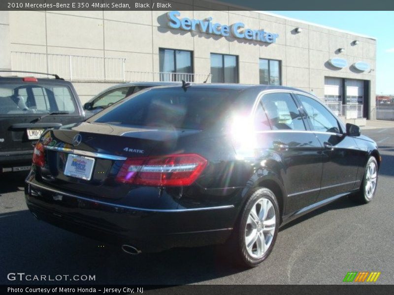 Black / Black 2010 Mercedes-Benz E 350 4Matic Sedan