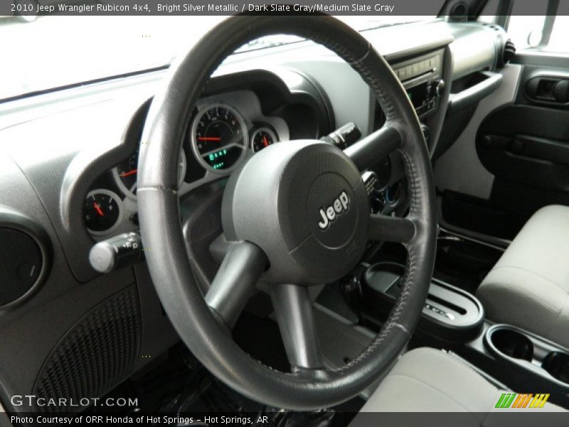 Bright Silver Metallic / Dark Slate Gray/Medium Slate Gray 2010 Jeep Wrangler Rubicon 4x4
