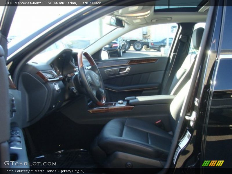 Black / Black 2010 Mercedes-Benz E 350 4Matic Sedan
