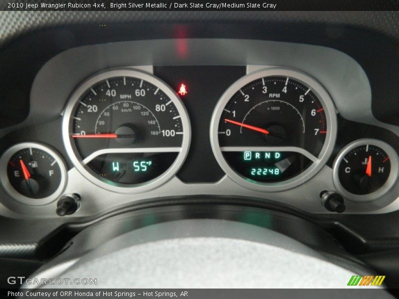 Bright Silver Metallic / Dark Slate Gray/Medium Slate Gray 2010 Jeep Wrangler Rubicon 4x4