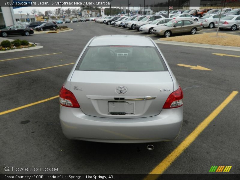 Silver Streak Mica / Dark Charcoal 2007 Toyota Yaris Sedan