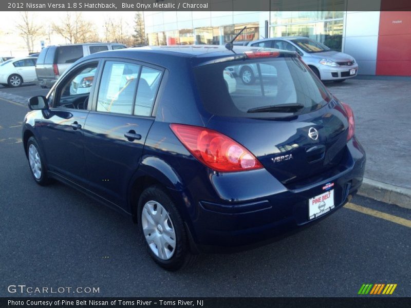 Blue Onyx Metallic / Charcoal 2012 Nissan Versa 1.8 S Hatchback