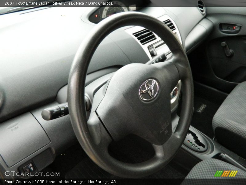 Silver Streak Mica / Dark Charcoal 2007 Toyota Yaris Sedan