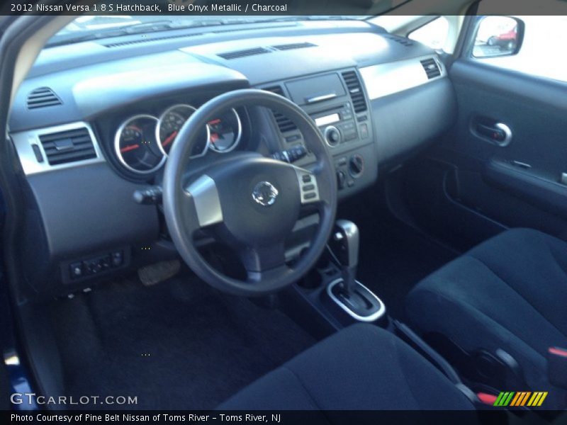 Blue Onyx Metallic / Charcoal 2012 Nissan Versa 1.8 S Hatchback