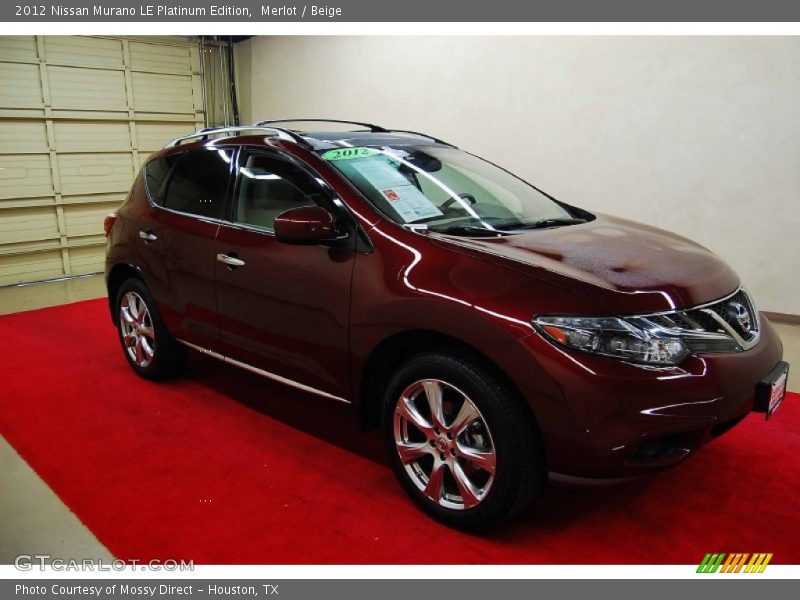 Front 3/4 View of 2012 Murano LE Platinum Edition