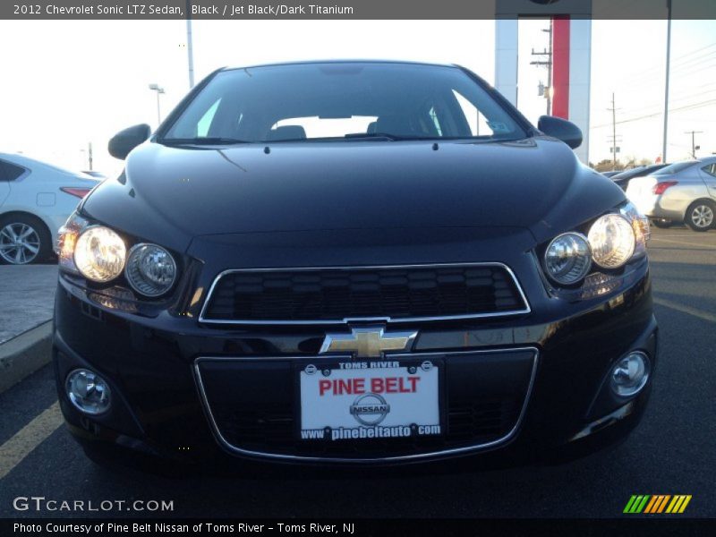 Black / Jet Black/Dark Titanium 2012 Chevrolet Sonic LTZ Sedan