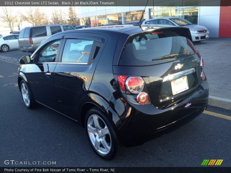 Black / Jet Black/Dark Titanium 2012 Chevrolet Sonic LTZ Sedan