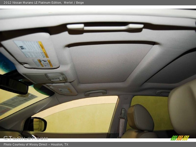 Merlot / Beige 2012 Nissan Murano LE Platinum Edition