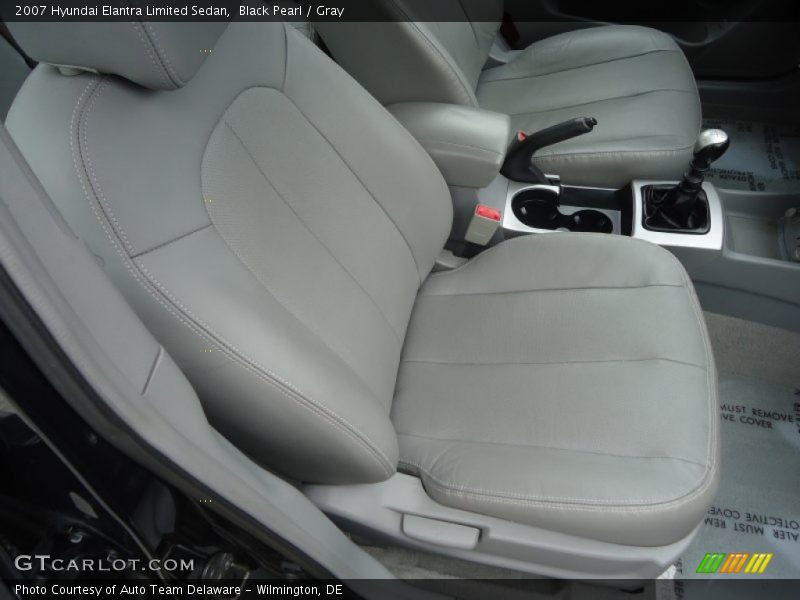 Black Pearl / Gray 2007 Hyundai Elantra Limited Sedan