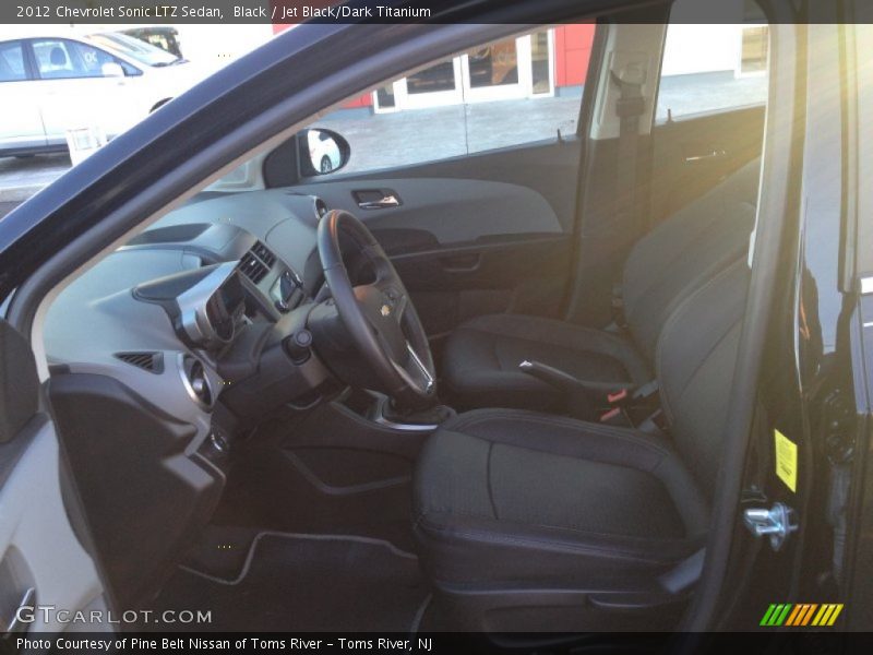 Black / Jet Black/Dark Titanium 2012 Chevrolet Sonic LTZ Sedan