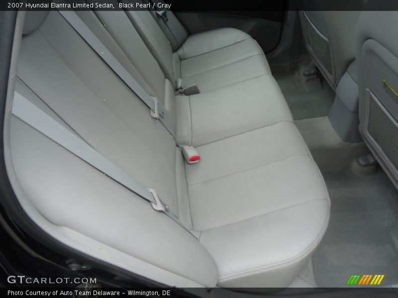 Rear Seat of 2007 Elantra Limited Sedan