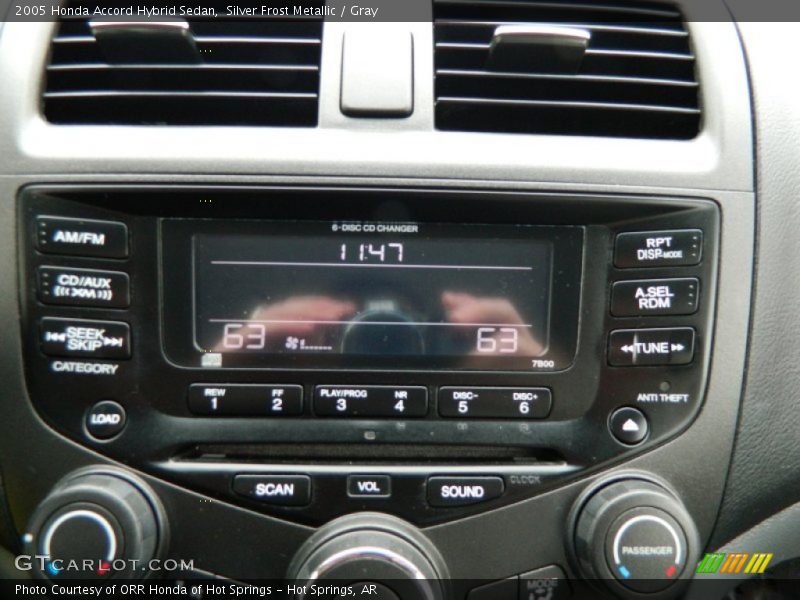 Audio System of 2005 Accord Hybrid Sedan