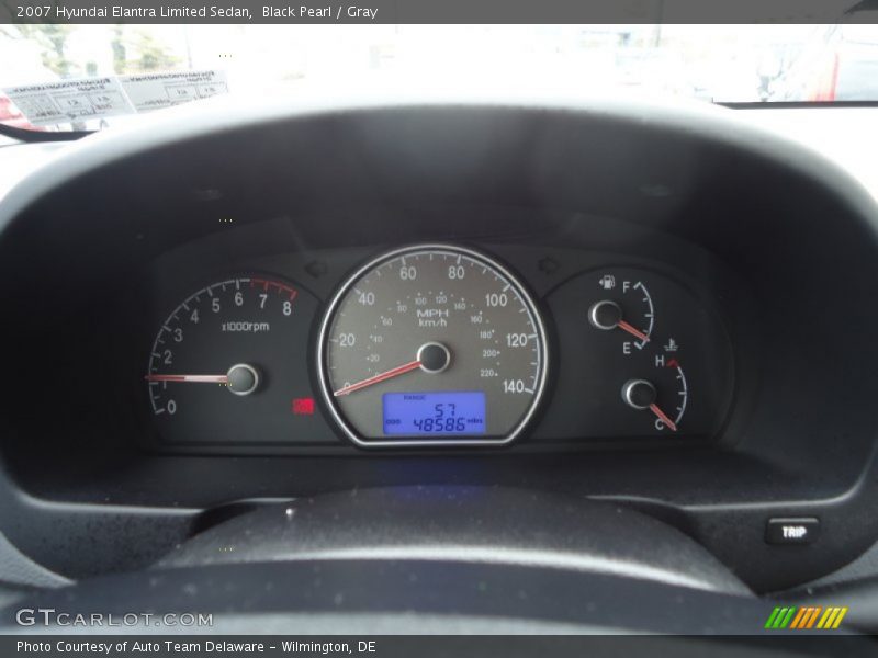  2007 Elantra Limited Sedan Limited Sedan Gauges