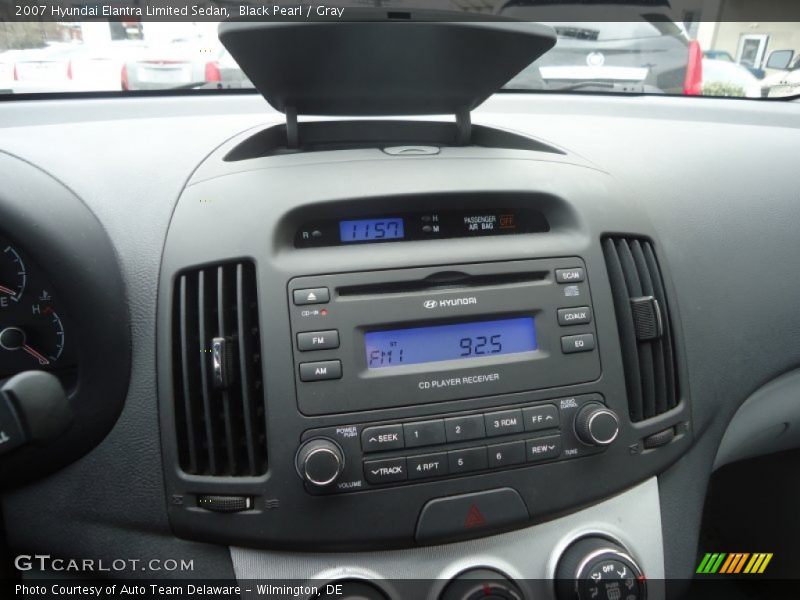 Controls of 2007 Elantra Limited Sedan