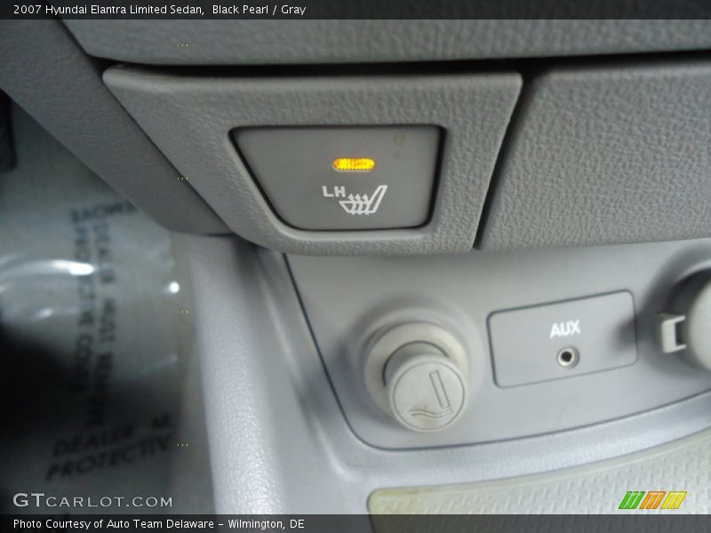 Black Pearl / Gray 2007 Hyundai Elantra Limited Sedan