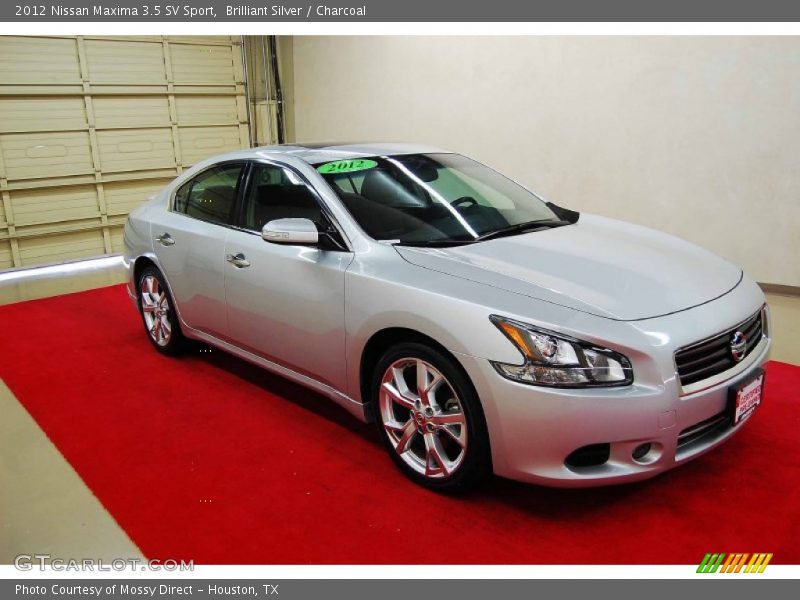Brilliant Silver / Charcoal 2012 Nissan Maxima 3.5 SV Sport