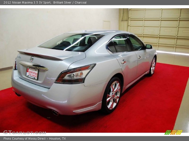 Brilliant Silver / Charcoal 2012 Nissan Maxima 3.5 SV Sport