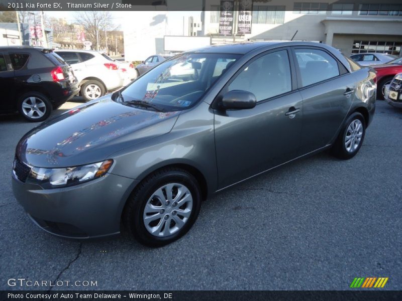 Titanium Silver / Stone 2011 Kia Forte EX