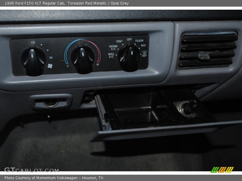 Toreador Red Metallic / Opal Grey 1996 Ford F150 XLT Regular Cab