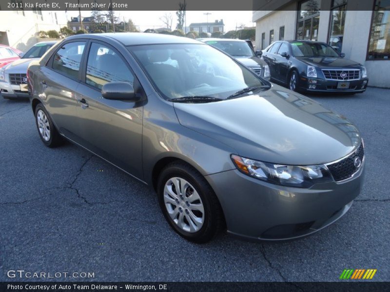 Titanium Silver / Stone 2011 Kia Forte EX