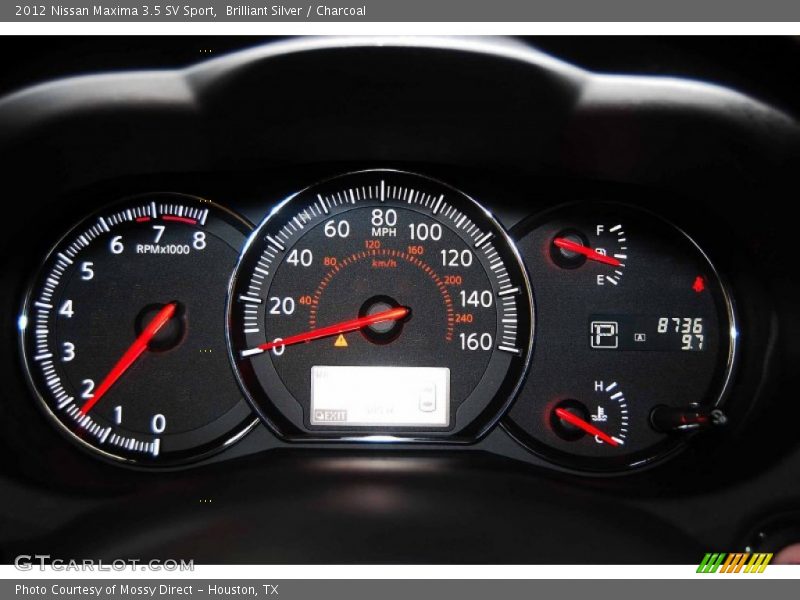 Brilliant Silver / Charcoal 2012 Nissan Maxima 3.5 SV Sport