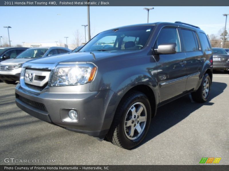 Polished Metal Metallic / Black 2011 Honda Pilot Touring 4WD