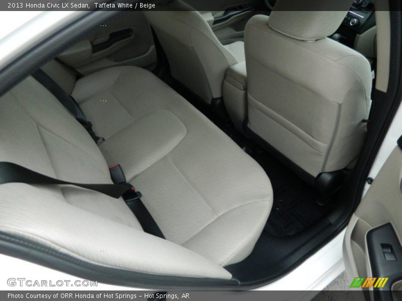 Taffeta White / Beige 2013 Honda Civic LX Sedan