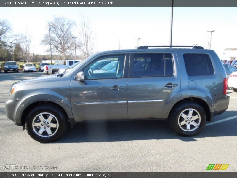 Polished Metal Metallic / Black 2011 Honda Pilot Touring 4WD
