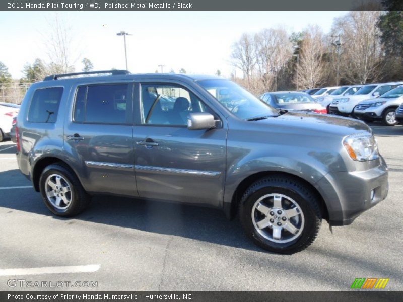 Polished Metal Metallic / Black 2011 Honda Pilot Touring 4WD