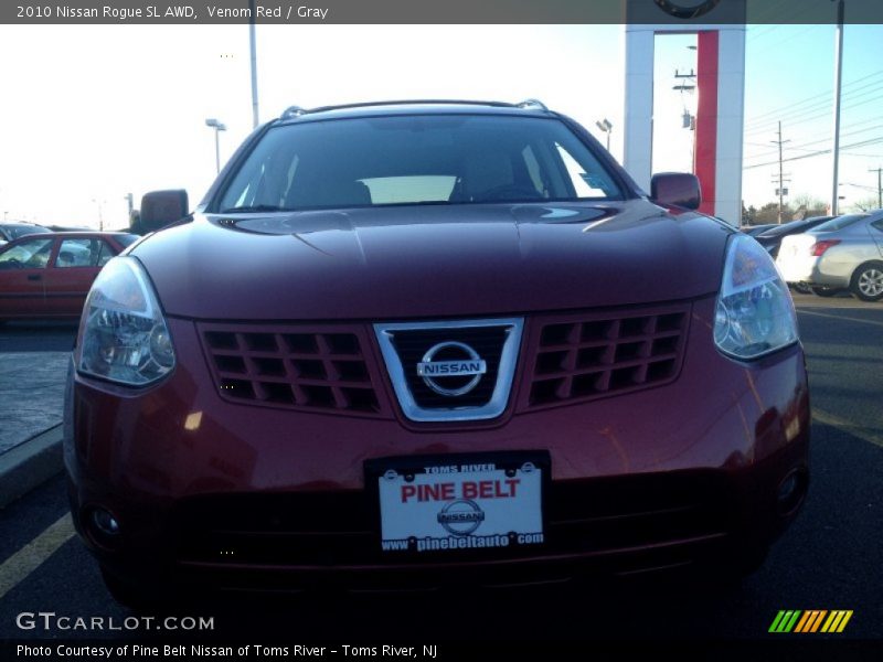 Venom Red / Gray 2010 Nissan Rogue SL AWD