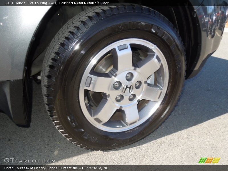 Polished Metal Metallic / Black 2011 Honda Pilot Touring 4WD