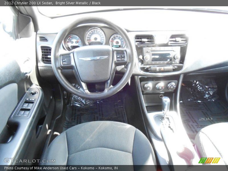 Bright Silver Metallic / Black 2012 Chrysler 200 LX Sedan