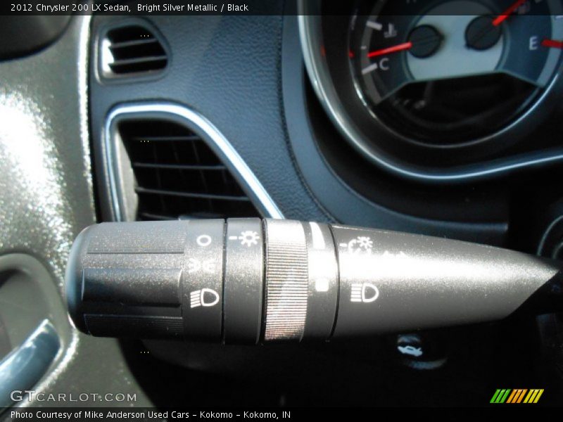 Bright Silver Metallic / Black 2012 Chrysler 200 LX Sedan