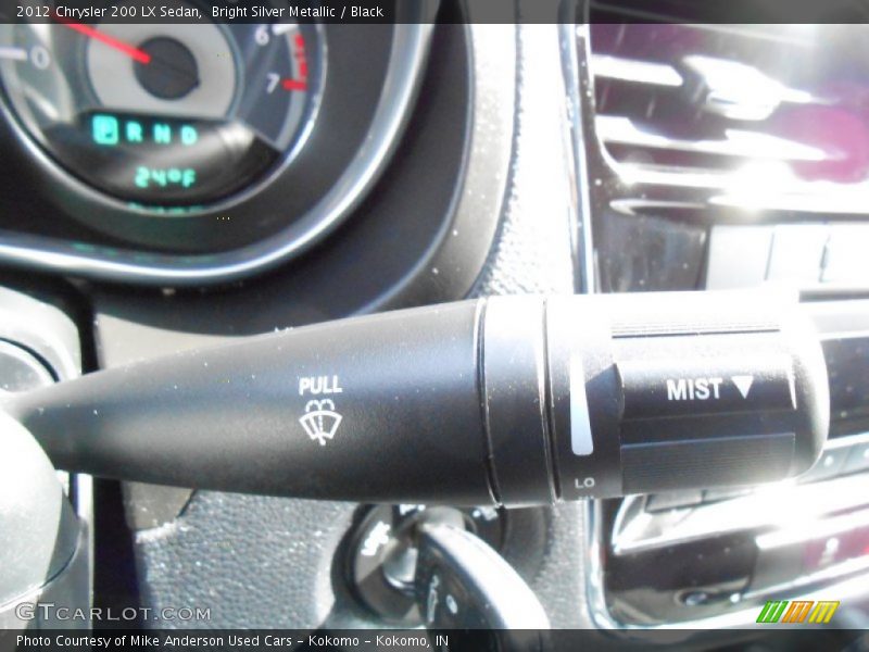 Bright Silver Metallic / Black 2012 Chrysler 200 LX Sedan