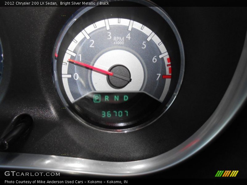 Bright Silver Metallic / Black 2012 Chrysler 200 LX Sedan