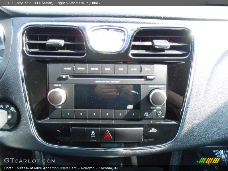 Bright Silver Metallic / Black 2012 Chrysler 200 LX Sedan