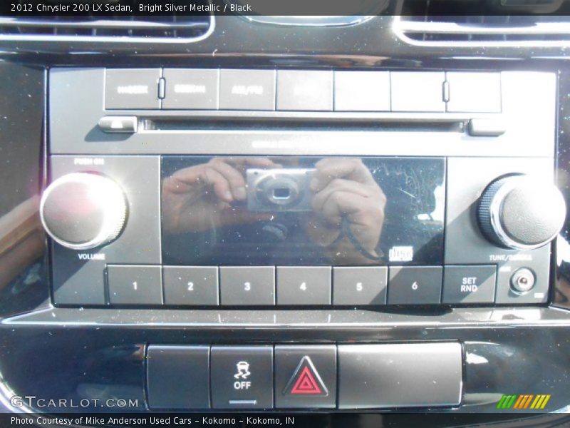 Bright Silver Metallic / Black 2012 Chrysler 200 LX Sedan