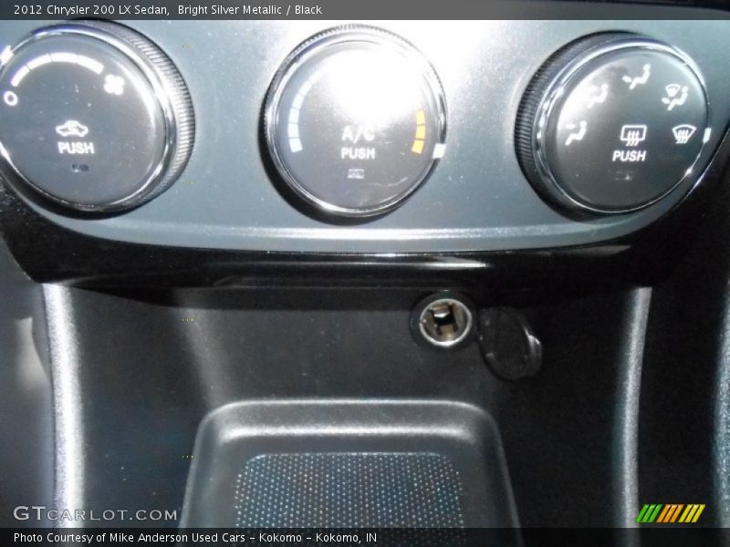 Bright Silver Metallic / Black 2012 Chrysler 200 LX Sedan