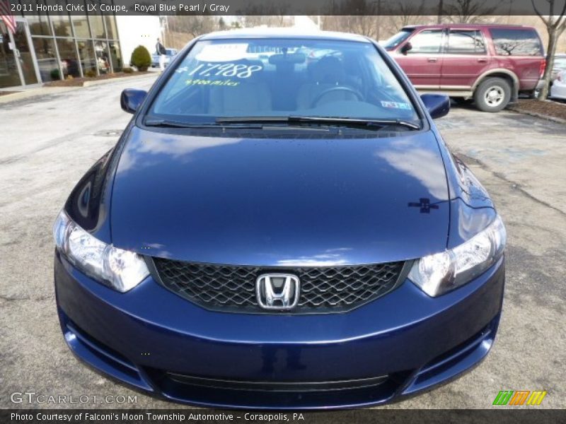 Royal Blue Pearl / Gray 2011 Honda Civic LX Coupe