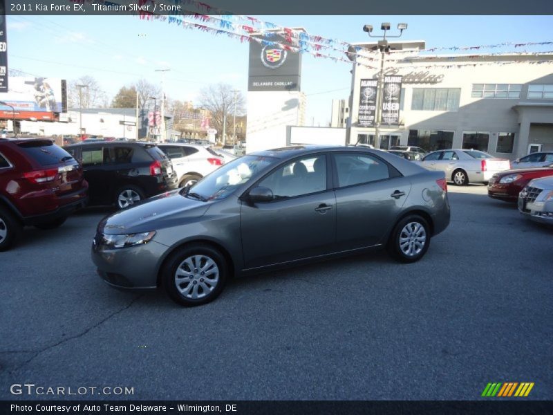 Titanium Silver / Stone 2011 Kia Forte EX