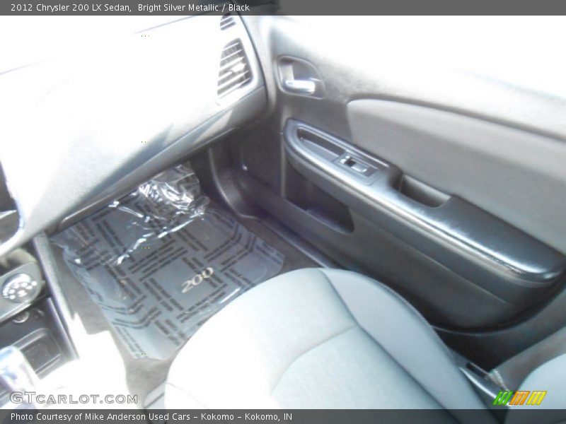 Bright Silver Metallic / Black 2012 Chrysler 200 LX Sedan