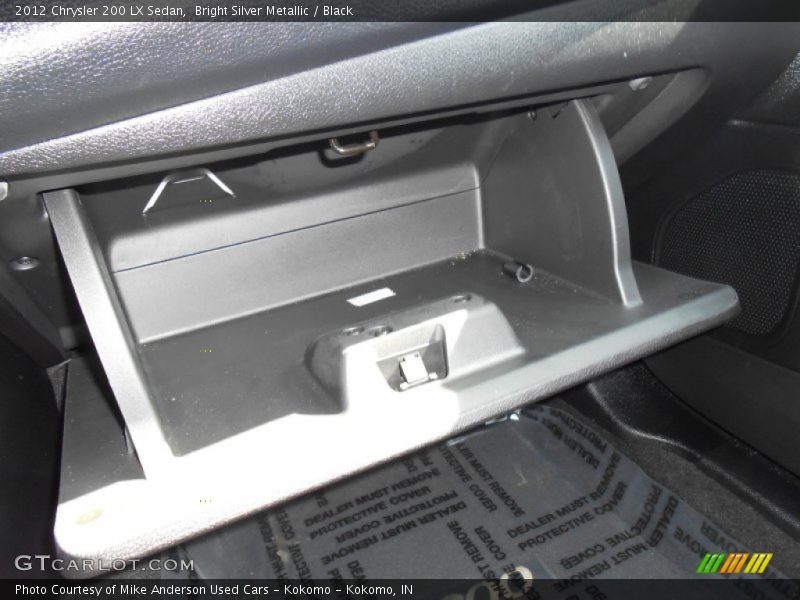 Bright Silver Metallic / Black 2012 Chrysler 200 LX Sedan