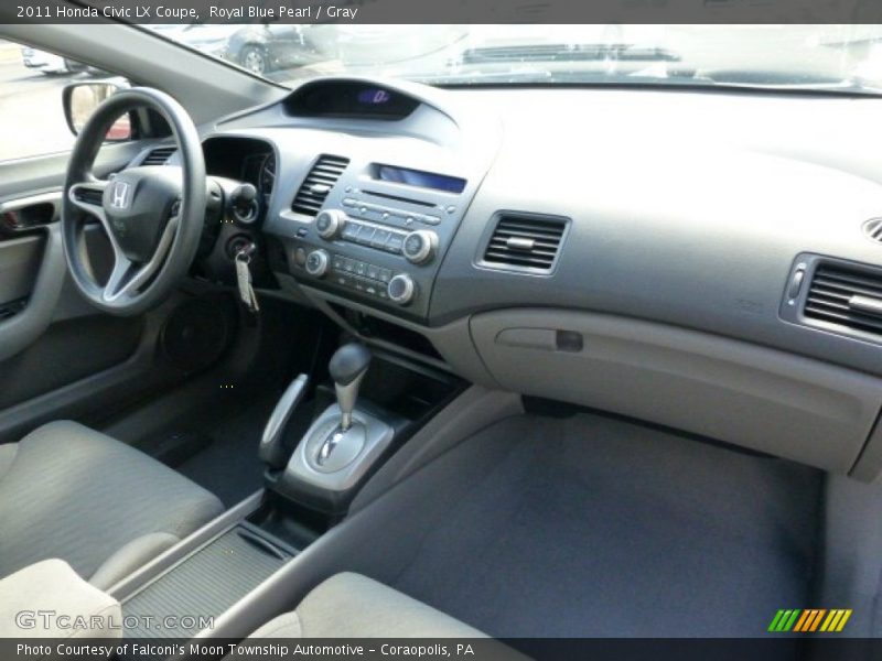 Royal Blue Pearl / Gray 2011 Honda Civic LX Coupe