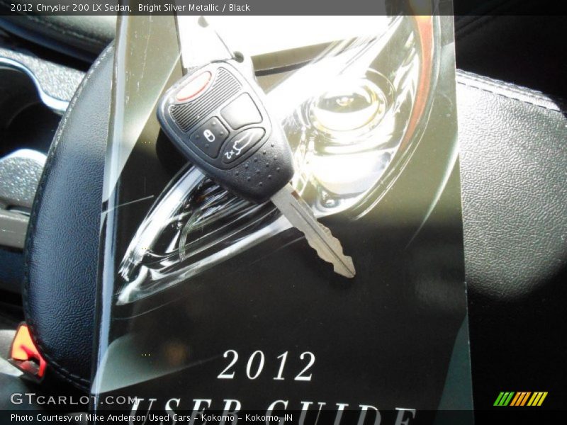 Bright Silver Metallic / Black 2012 Chrysler 200 LX Sedan