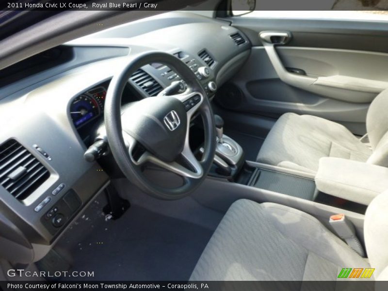 Royal Blue Pearl / Gray 2011 Honda Civic LX Coupe